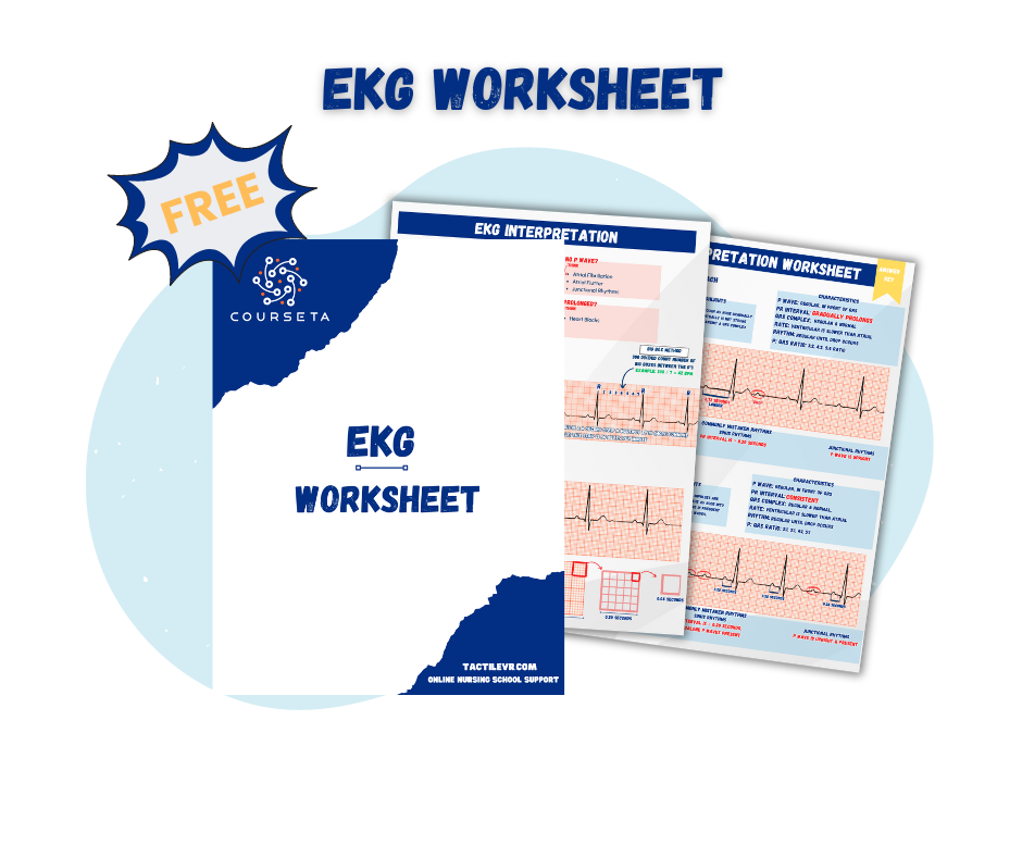 EKG Worksheet Free Download Courseta Nursing